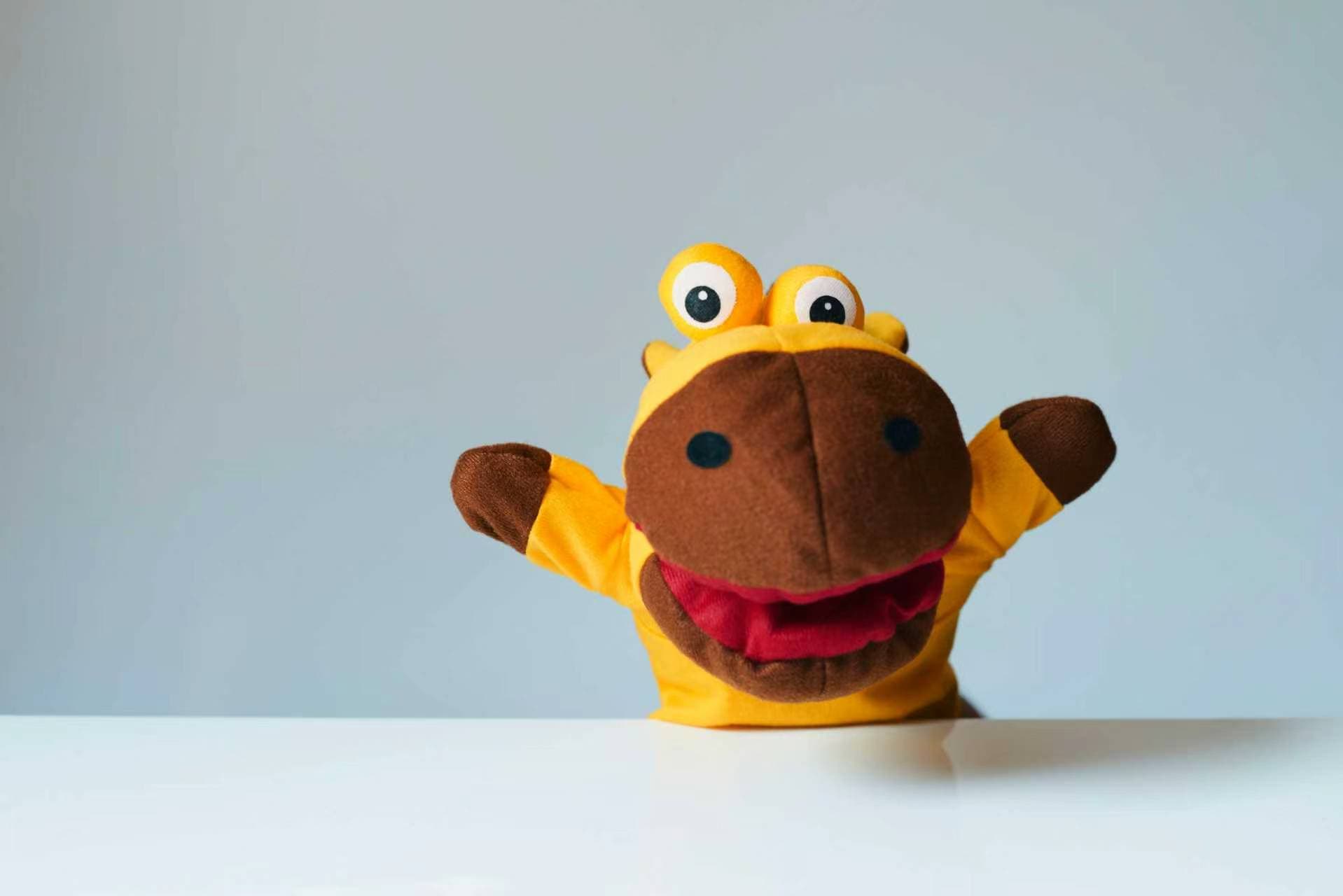 Custom plush hand puppet
